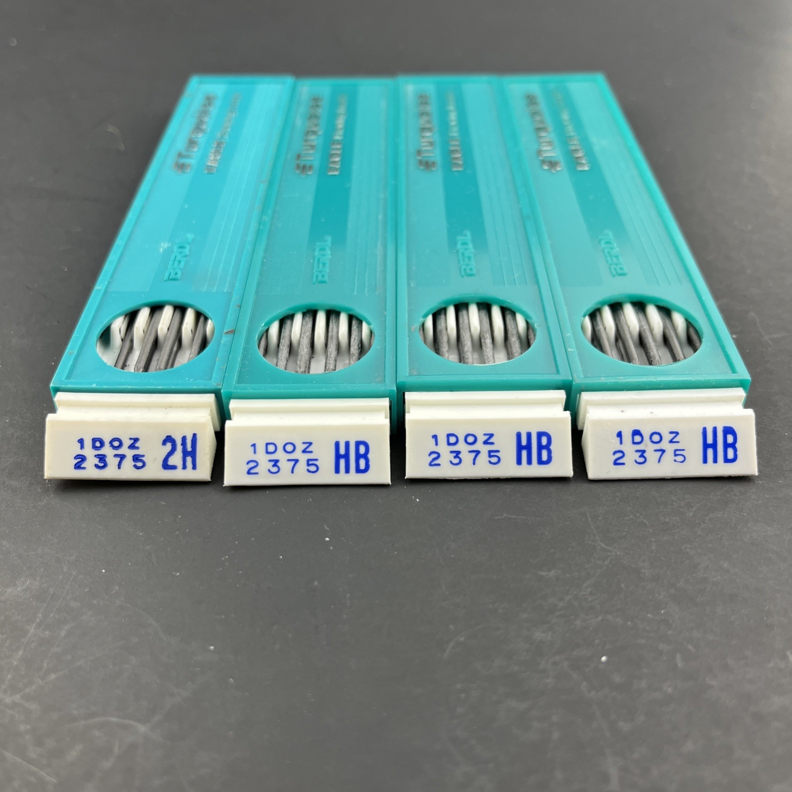 Lot of 4 Berol Turquoise Eagle Drawing Leads 2375 HB 1 Dozen NOS Vintage New