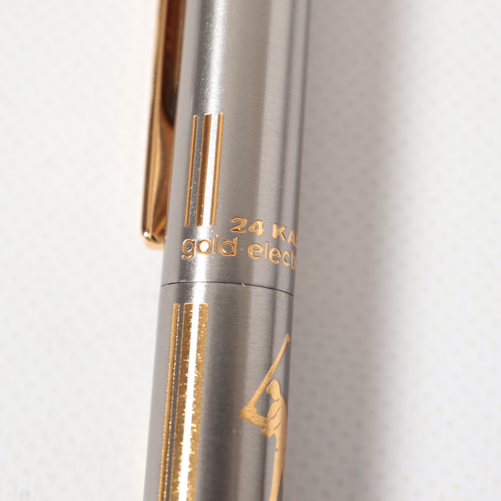 Elysee Sports Series Golf Mechanical Pencil 24K Gold Electroplated W/Box Papers