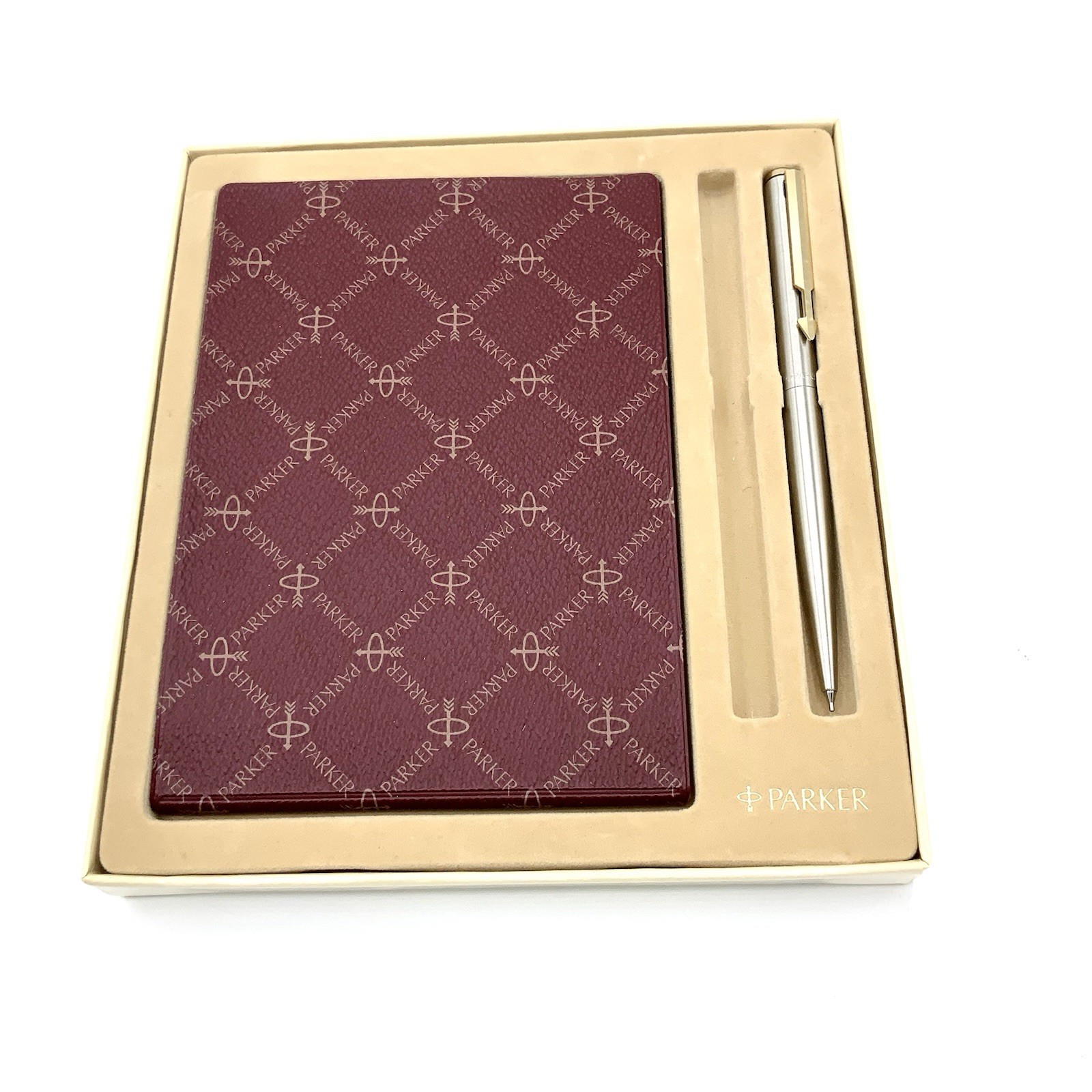 PARKER Arrow Flighter Pencil Chrome Barrel / Gold Trim Button Click Address Book