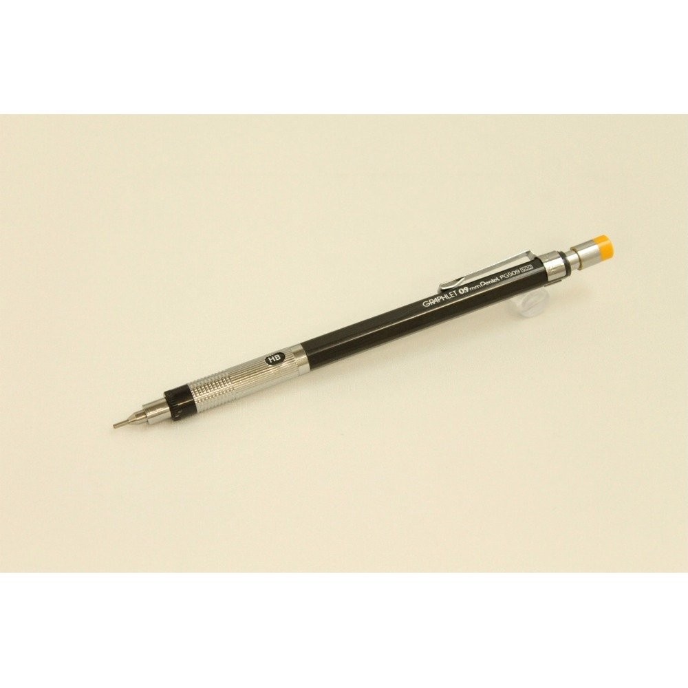 Pentel Graphlet Mechanical Pencil, 0.9mm 1 Count (Pack of 1), メタリックグレー