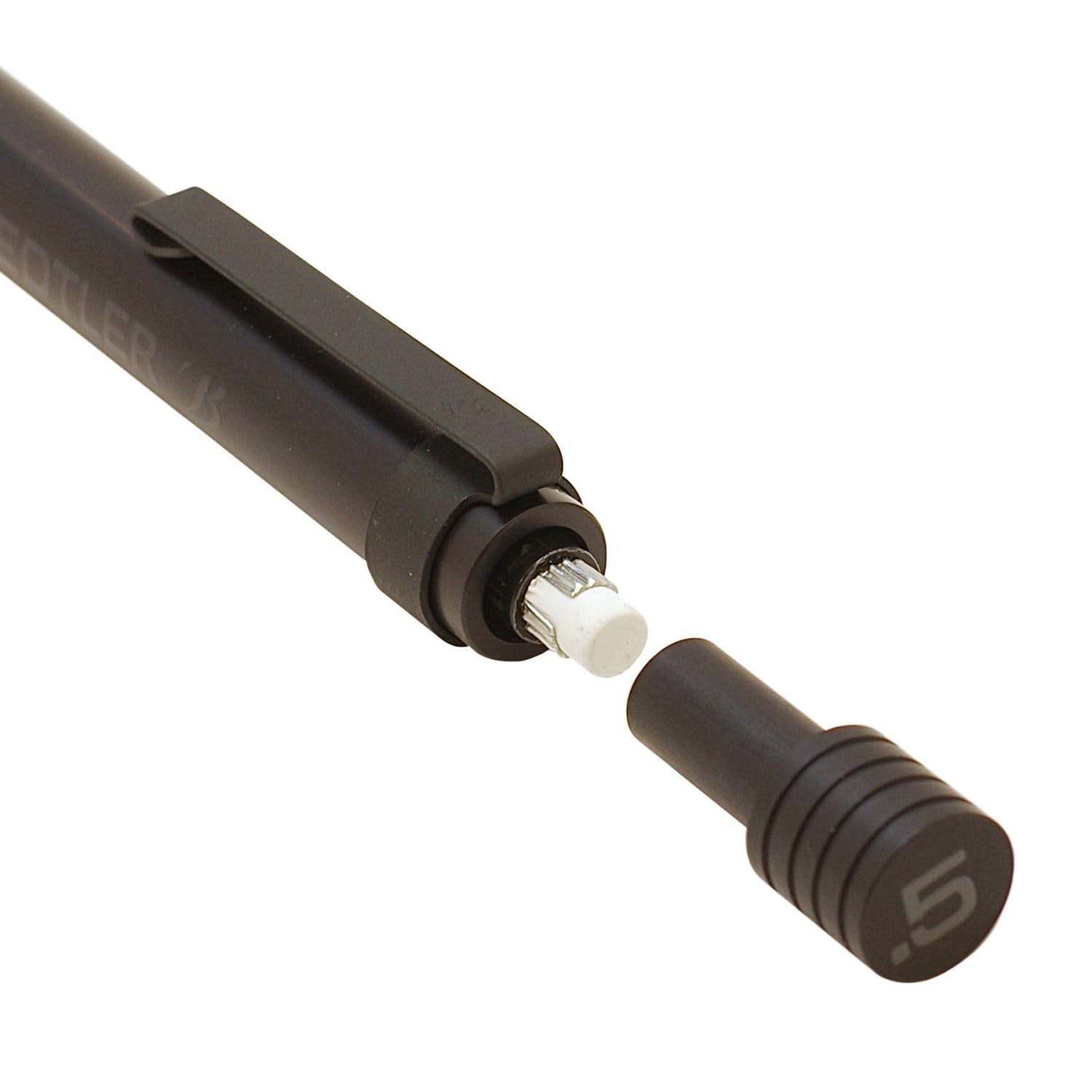 35-05B Mechanical Pencil, 0.5mm 0.02 inch, All Black, Drafting, Writing, Pro