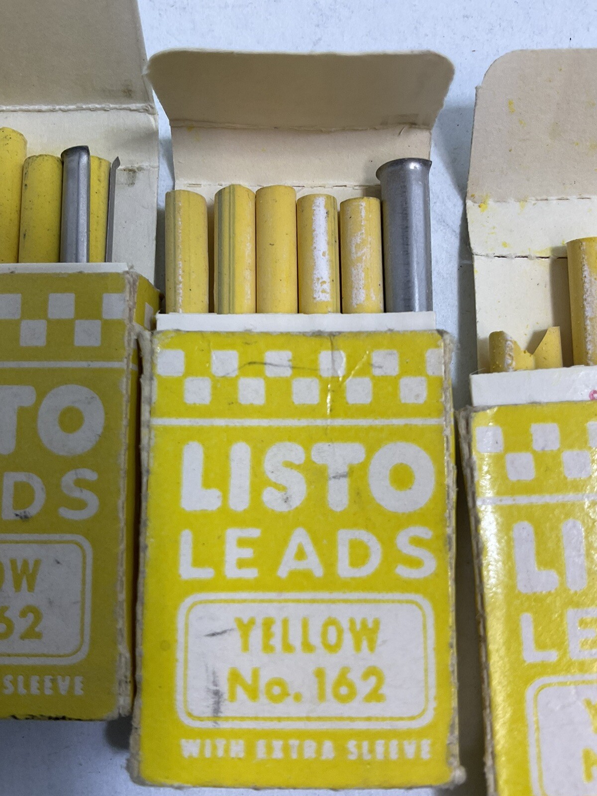 Listo Yellow Leads No 162 Vintage Lot Of 5 FoundArtShopCom
