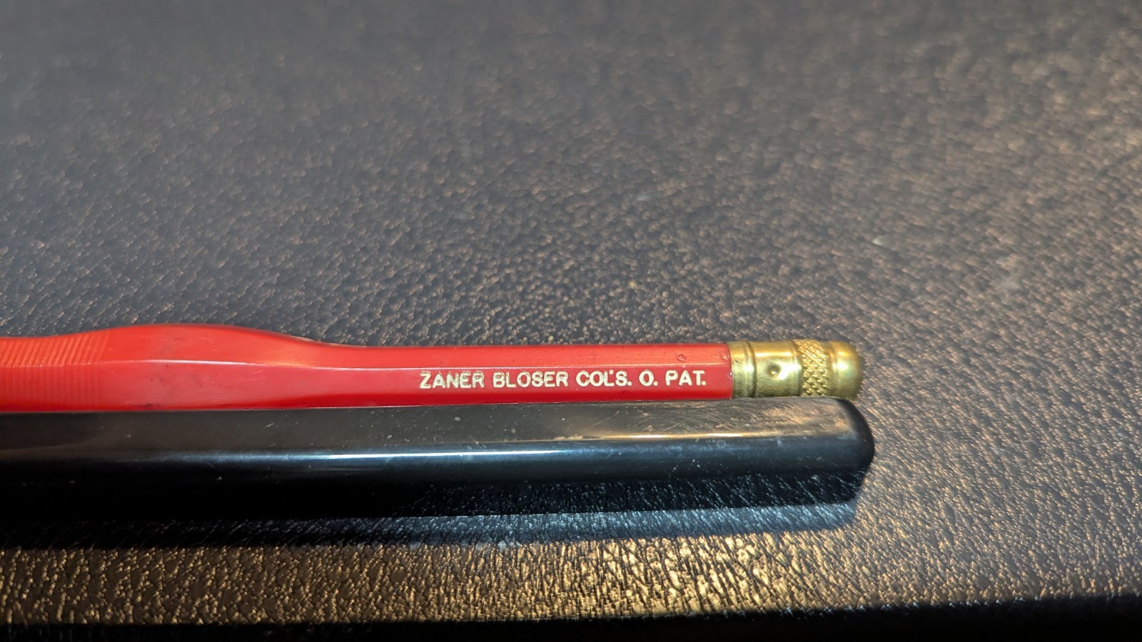 Vintage Zaner Bloser Col’s.Pat Red Silver and gold colors, ink pen needs refill