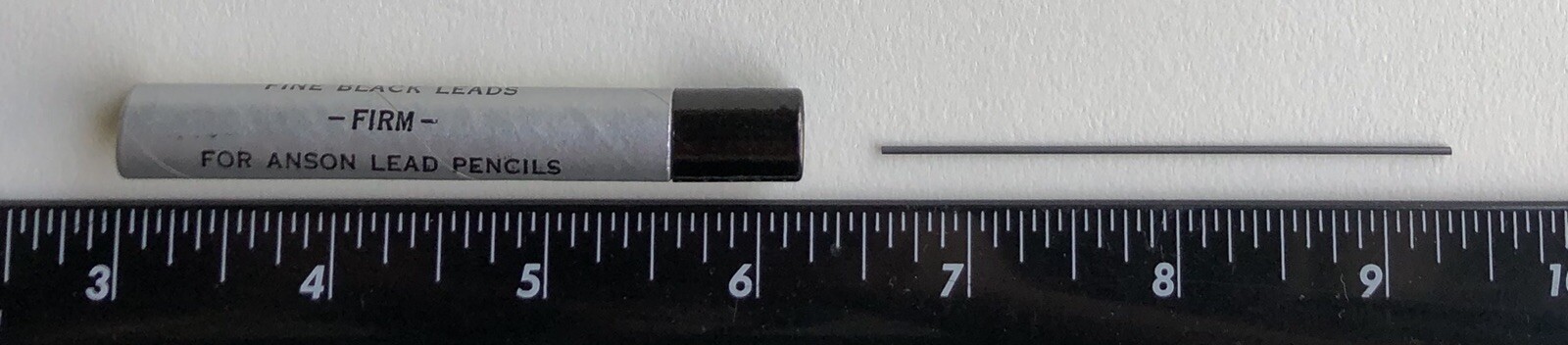 Vintage Anson .9mm Firm Black Mechanical Pencil Leads Tube Of 12 Graphite Sticks