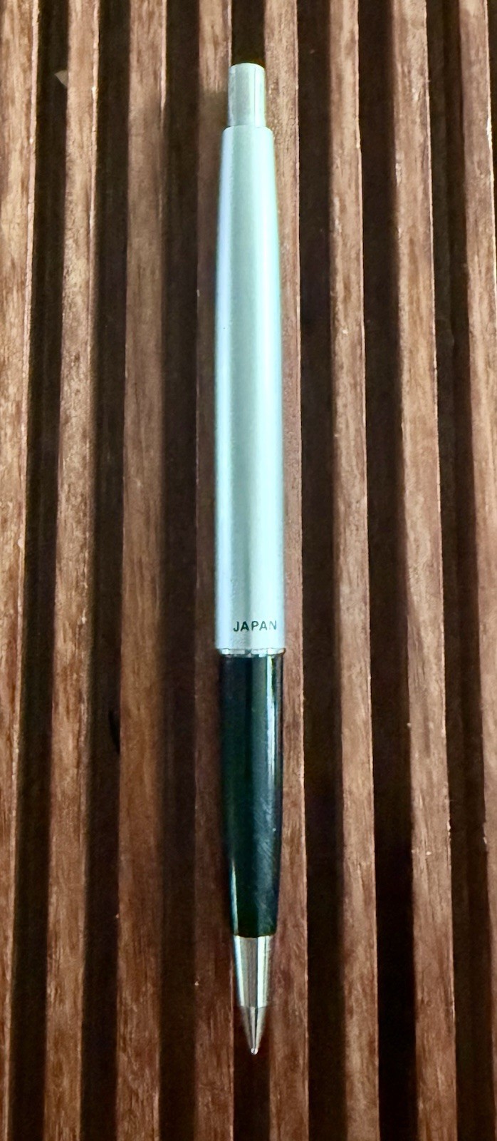 Vintage Pentel 3 Mechanical Pencil Black & Silver Made In Japan 0.3mm Lead NM