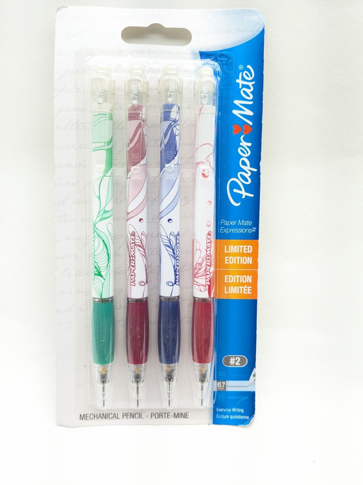 Paper Mate EXPRESSIONS Mechanical Click Pencil HB #2 0.7 mm 61408 New Limited Ed