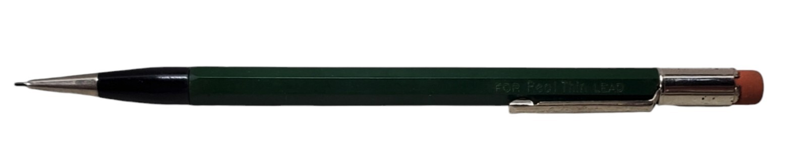 Vintage Autopoint Mechanical Pencil For Real Thin Lead With Box & Leads Green
