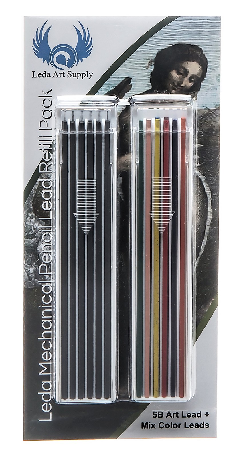 Leda Mechanical Pencil (Black Multicolor) – Precision Lead Holder for Any Lea…