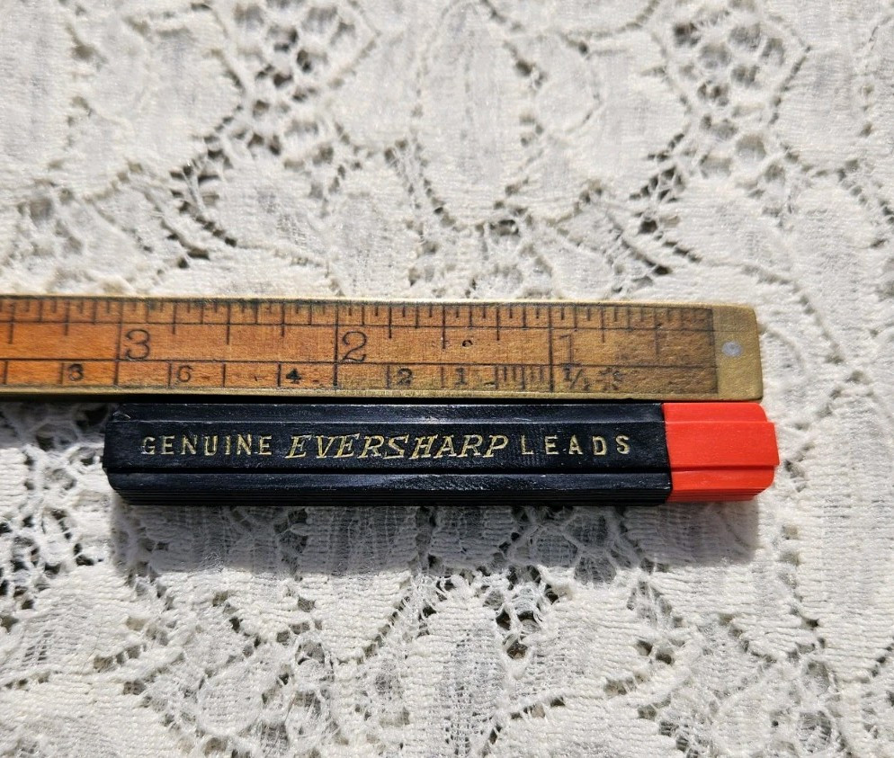 Vintage Eversharp Red Top Mechanical Pencil Lead 5 Containers INDEL THIN Leads