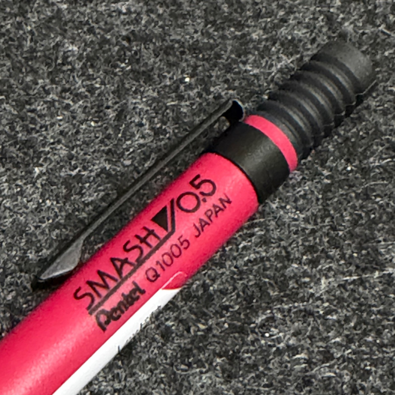 Pentel Smash Amazon Limited Red Black 0.5mm Q1005-19A Mechanical Pencil New