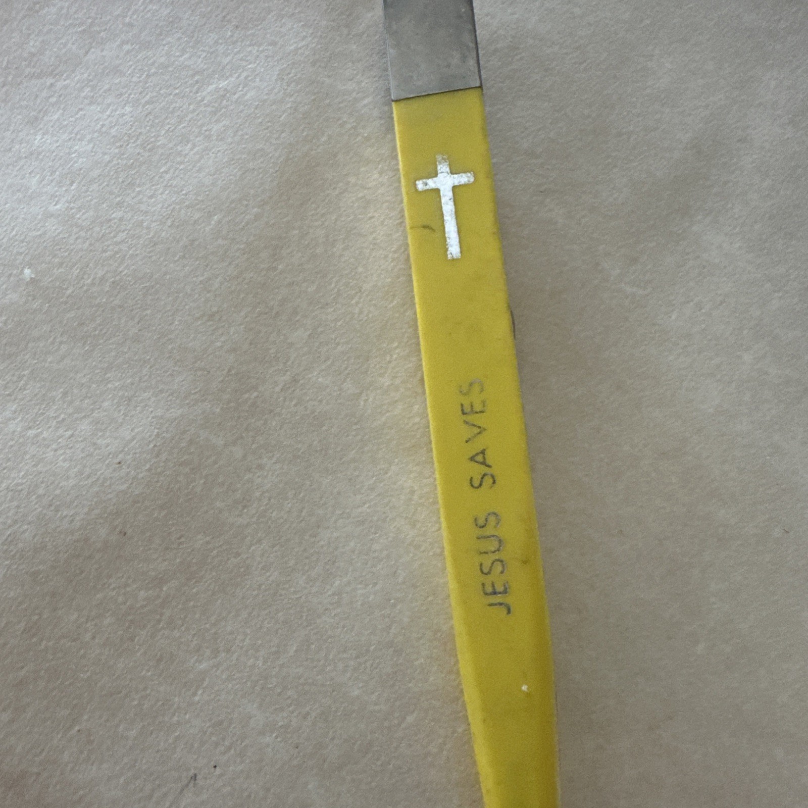 VINTAGE SLENCIL PEN JESUS SAVES DRY INK