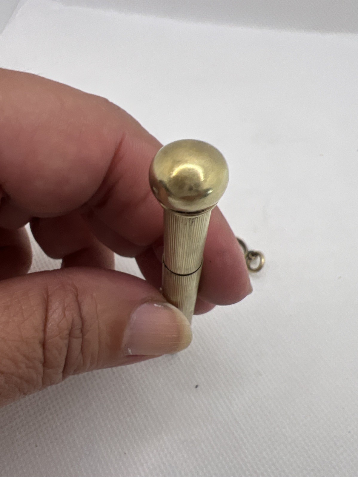 Magic Pencil Retractable Pencil Pendant 14 CT Gold Filled Antique Art Deco