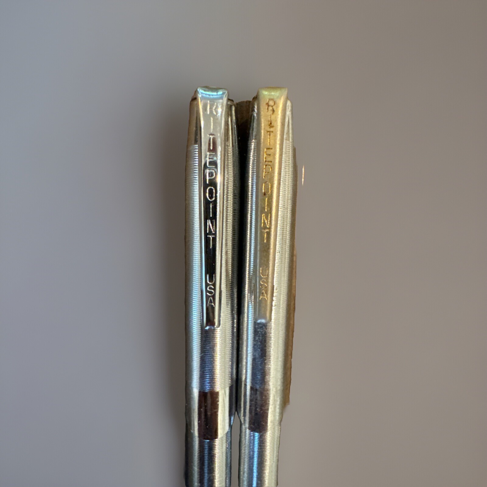 VTG Ritepoint Mechanical Pencils Chrome Silver Tone 5” Long Set Of 2
