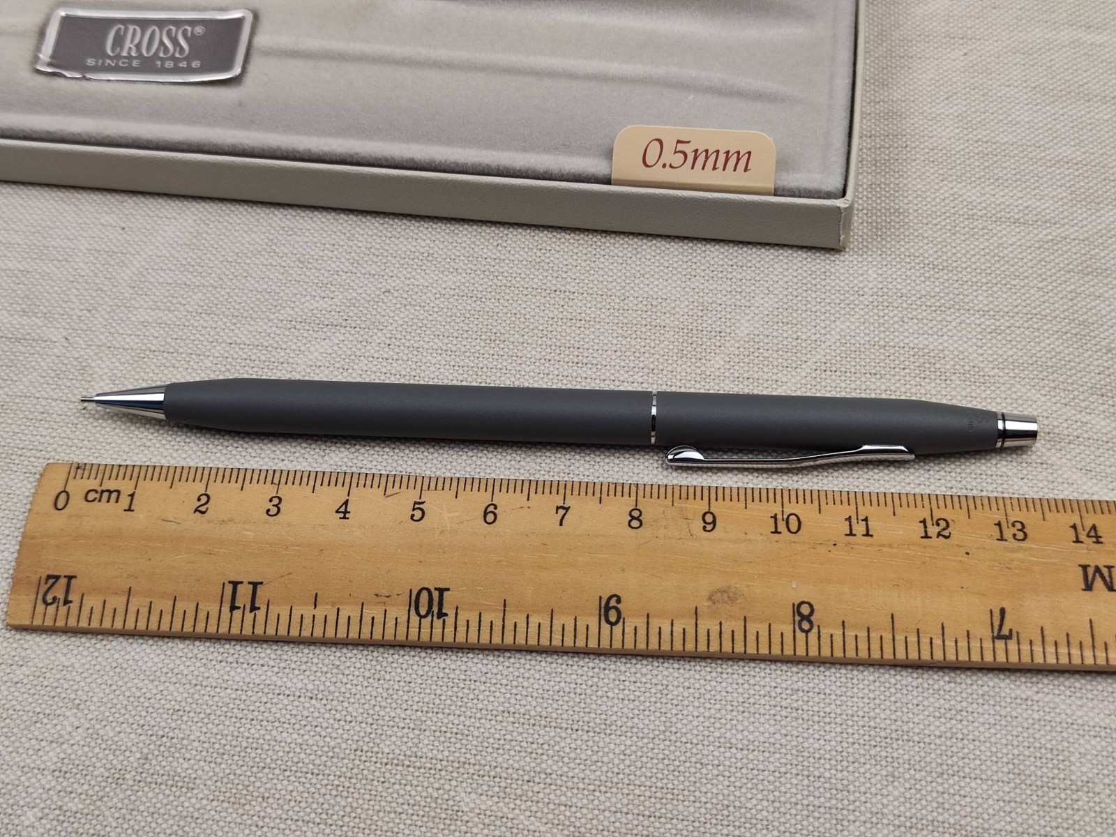 NOS Vintage Cross Classic Century Satin Matte Gray 0.5mm Mechanical Pencil