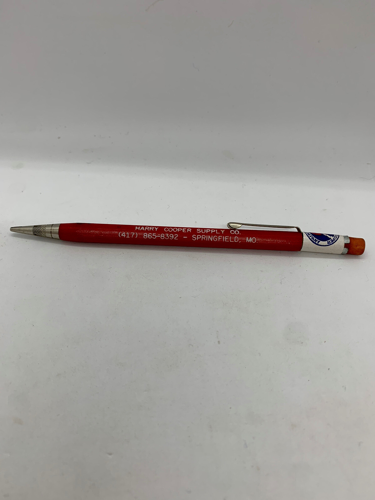 Vintage 1970s ADVERTISING Mechanical Pencil Harry Cooper Supply Springfield MO