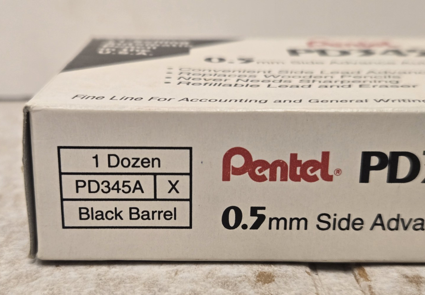 Vintage Pentel PD345 Quicker Clicker 0.5mm Mechanical Pencil Box of 11
