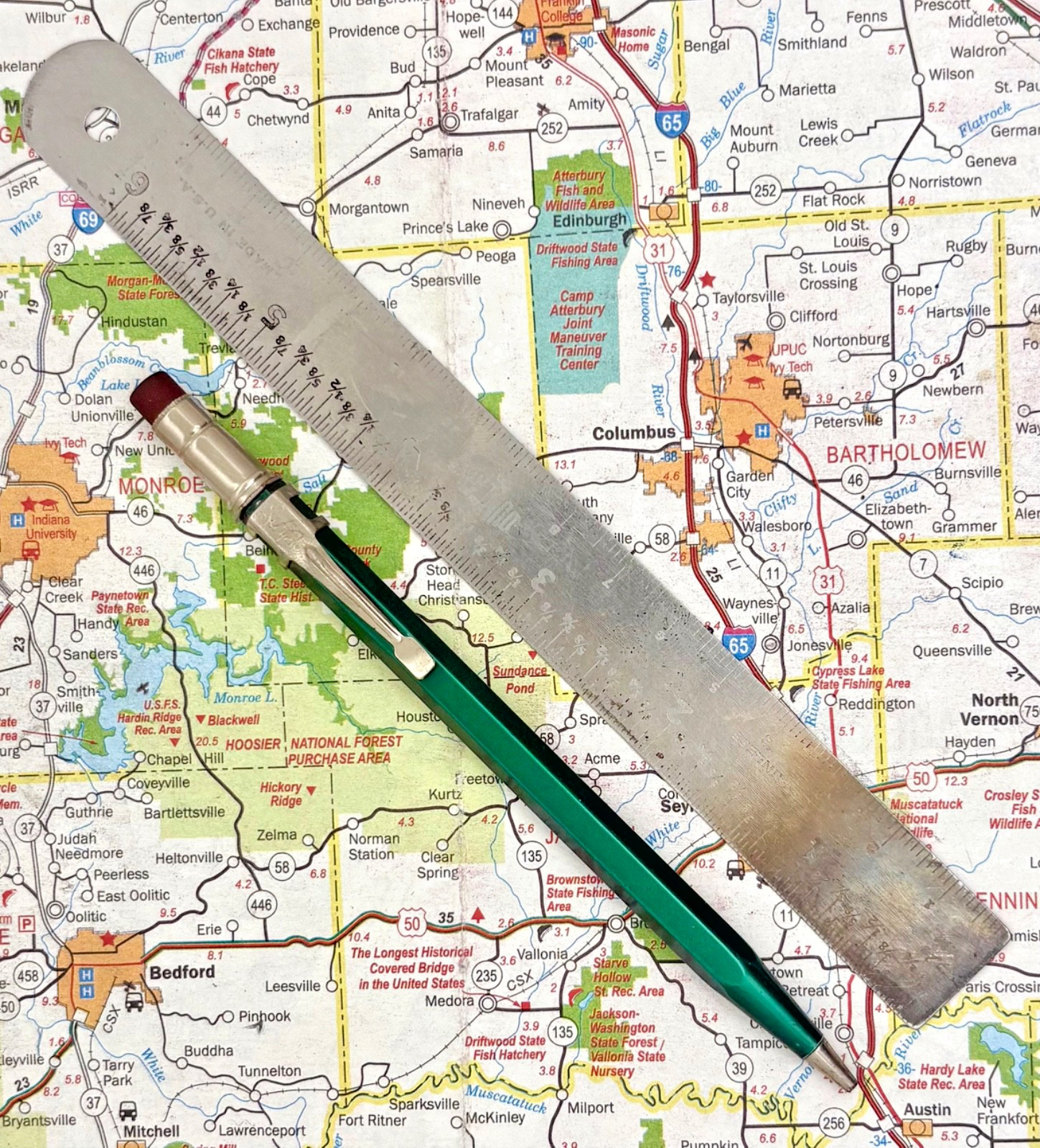 Vintage Scripto No. 4-47 Aluminum Mechanical Pencil Green – Made in Atlanta USA