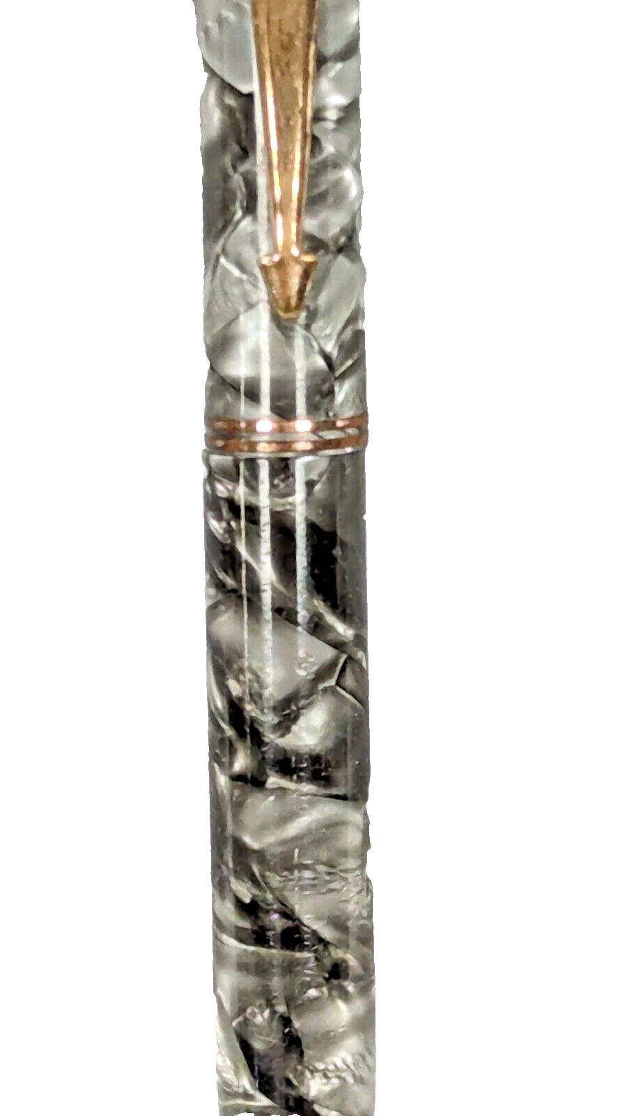 Vintage RARE Parker Gray/Green/Black Mother Of Pearl Mechanical Pencil-Untested