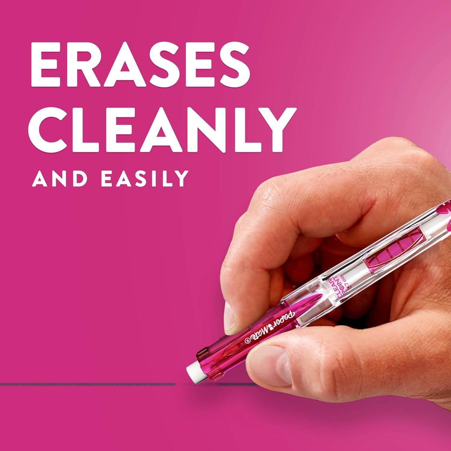 Clearpoint Mechanical Pencils, 0.7mm HB Lead, 12 Count – Erasable Comfort Grip
