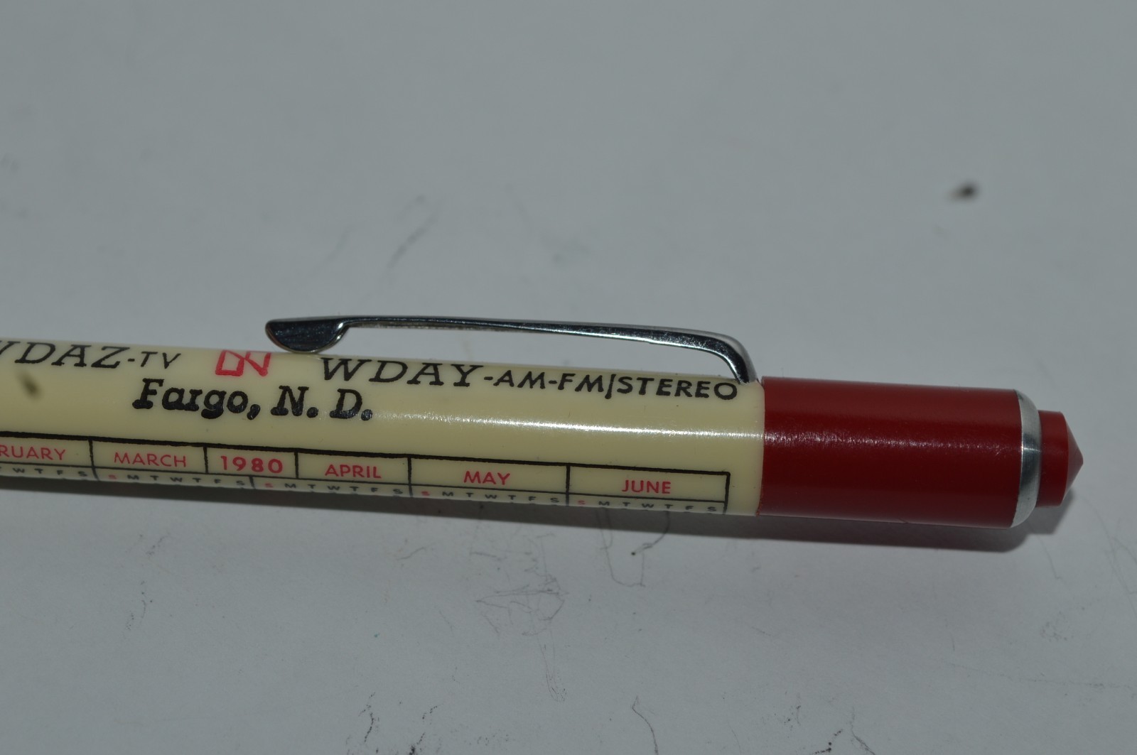 DUROLITE Mechanical Pencil 1984 Calendar Year WDAY-WDAZ TV Promo Near Mint Cond