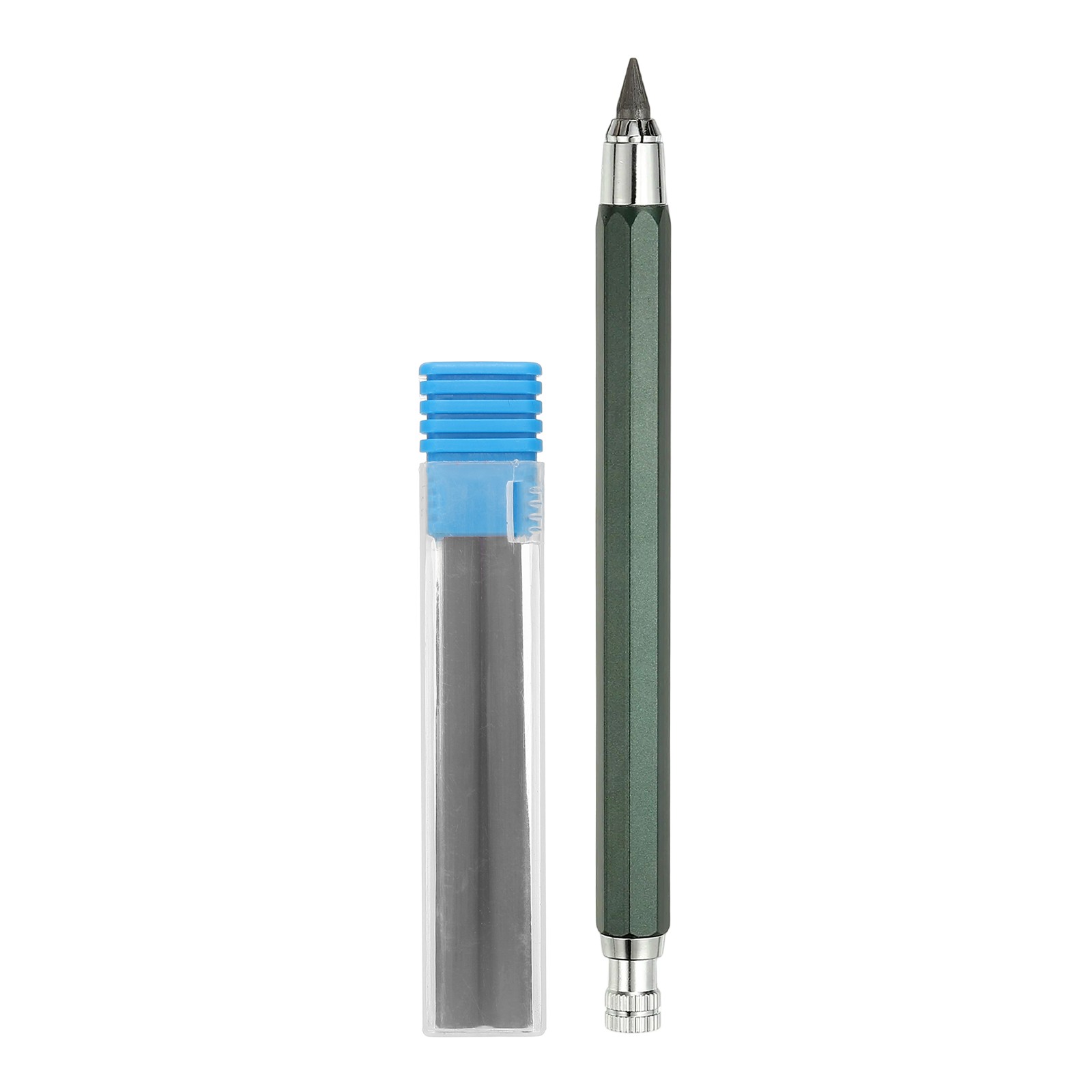 5.6mm Mechanical Carpenter Pencil with 4 Refills for Pencil Architect, Green