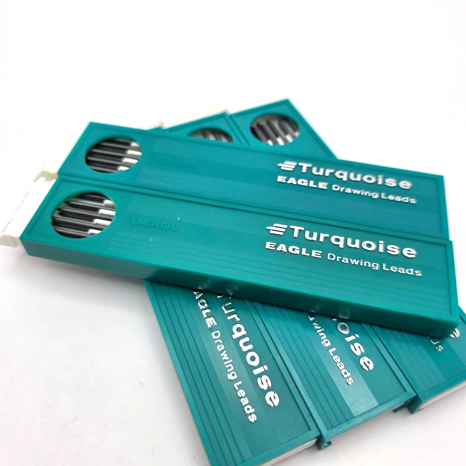 Vintage Berol Turquoise Eagle 2375 HB Drawing Leads 5 Tubes Drafting Refill