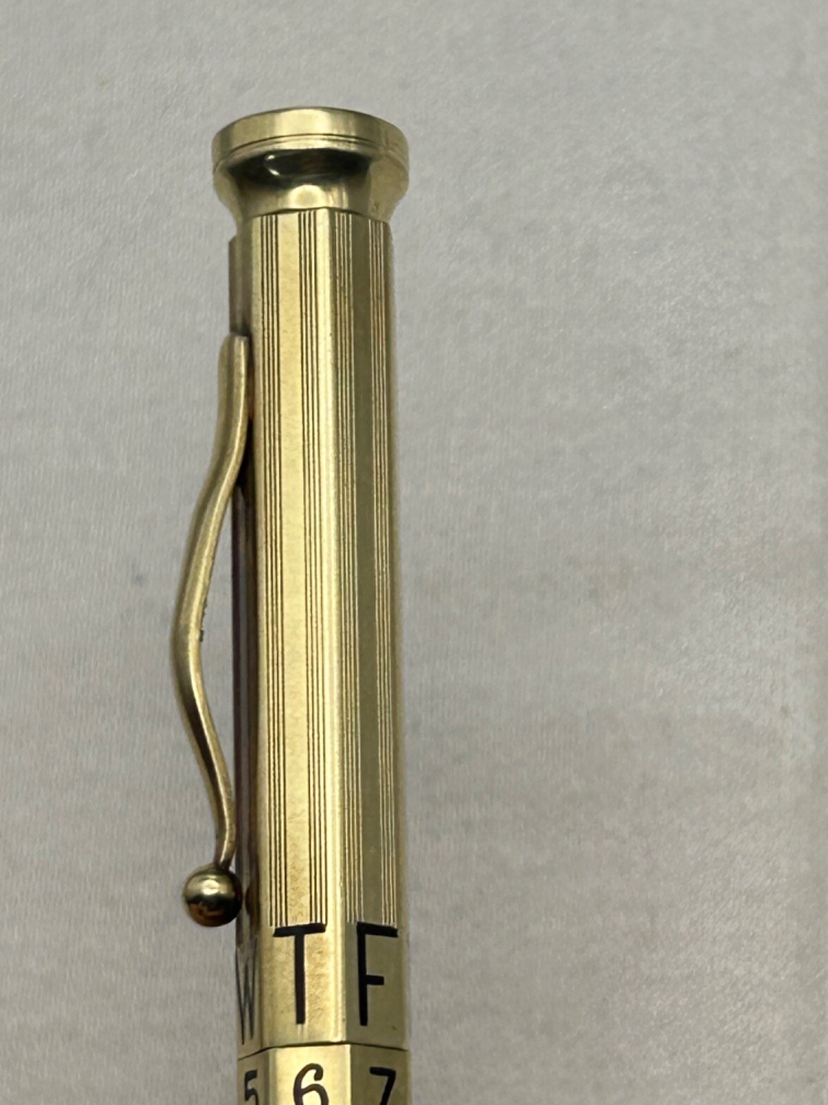 Perpatual Calendar 14K Solid Gold Pencil-Exc. Condition