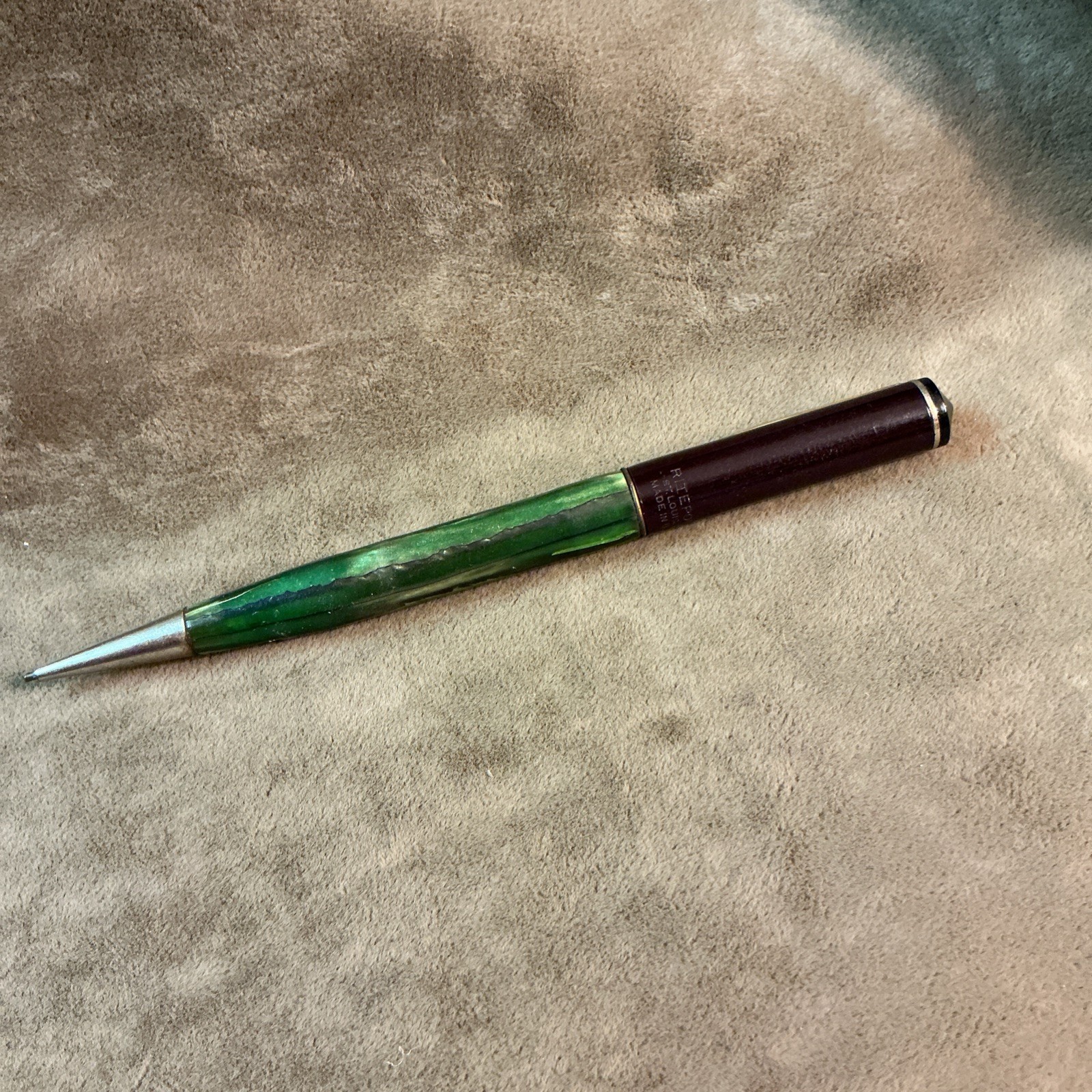 Antique Celluloid Writing Pencil Ritepoint St. Louis Lumberyard Supply Co As Is
