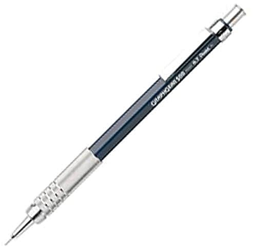 Pentel Technical Drafting Pencil 0.5mm with Eraser and Metallic Grip