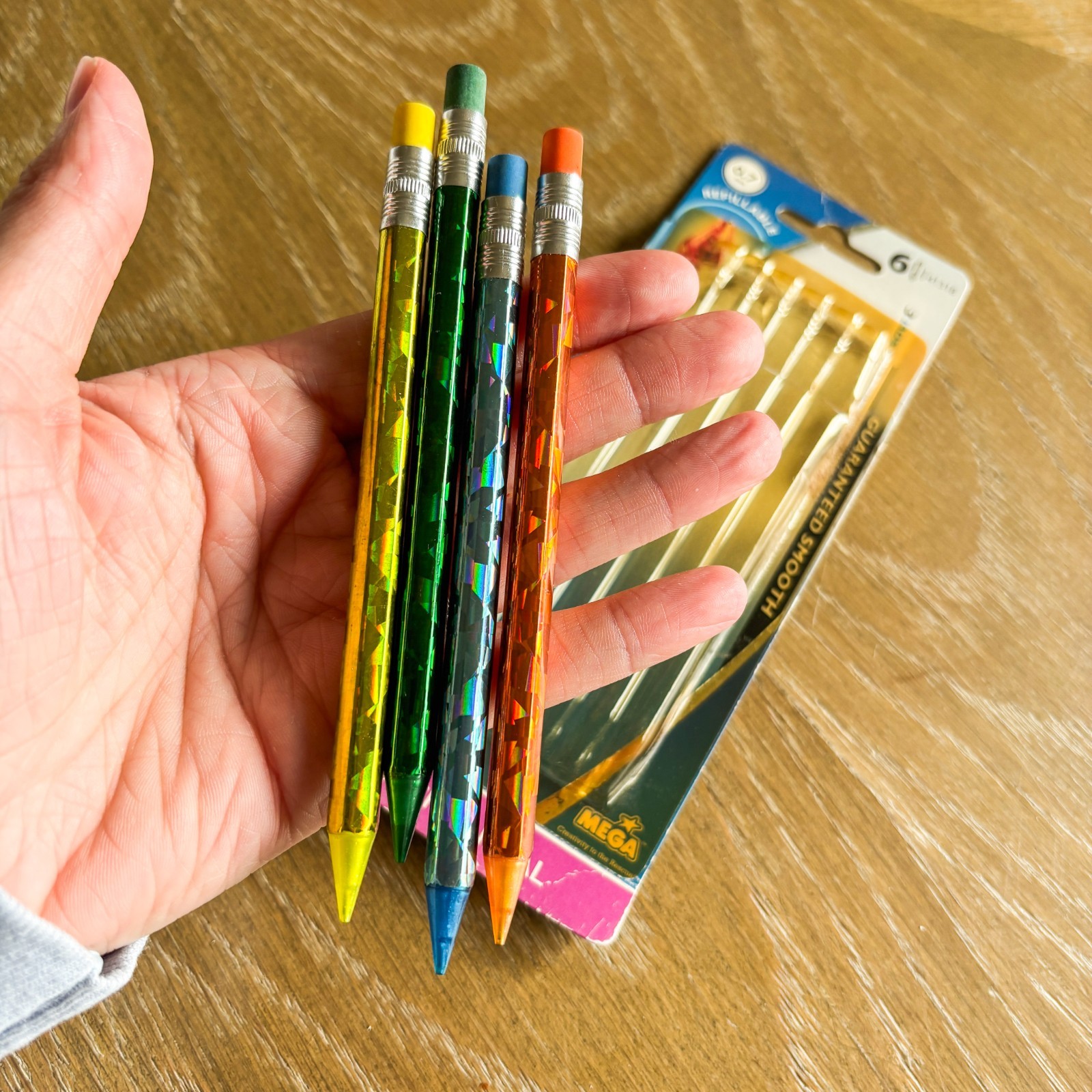 Vintage 2007 Y2K Mini Flashers brand mechanical pencils from Mega