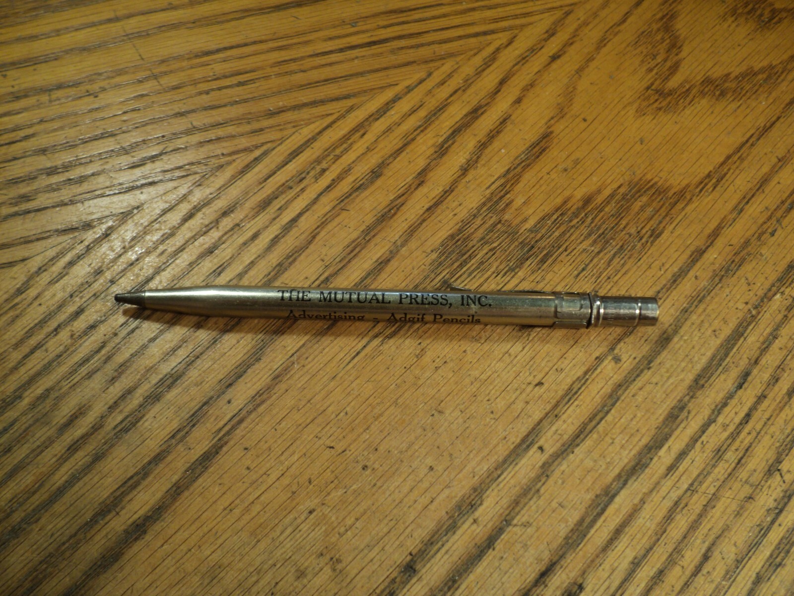 Vintage Adgif Mechanical Pencil Advertising The Mutual Press Inc Hutchinson KS