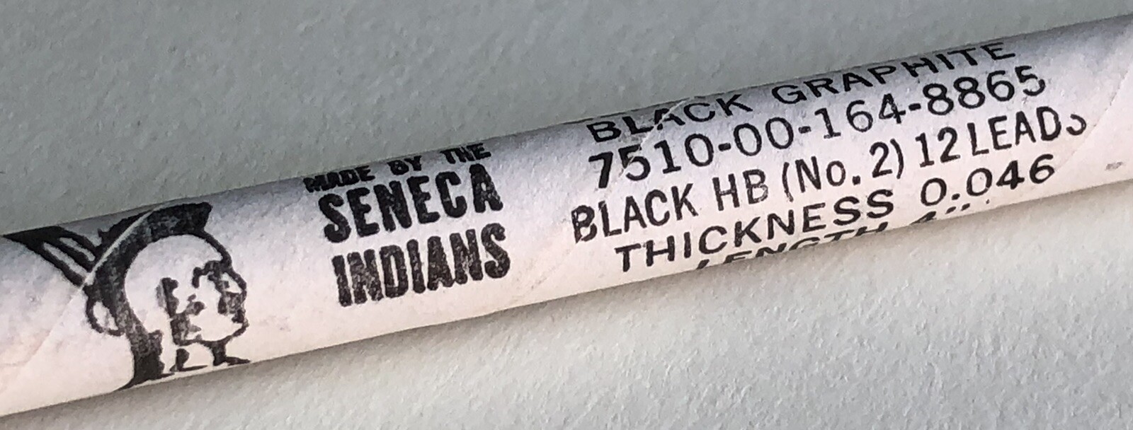 Vintage SENECA Mechanical Pencil Lead HB Black 1.18mm NOS 12pk Tube USA