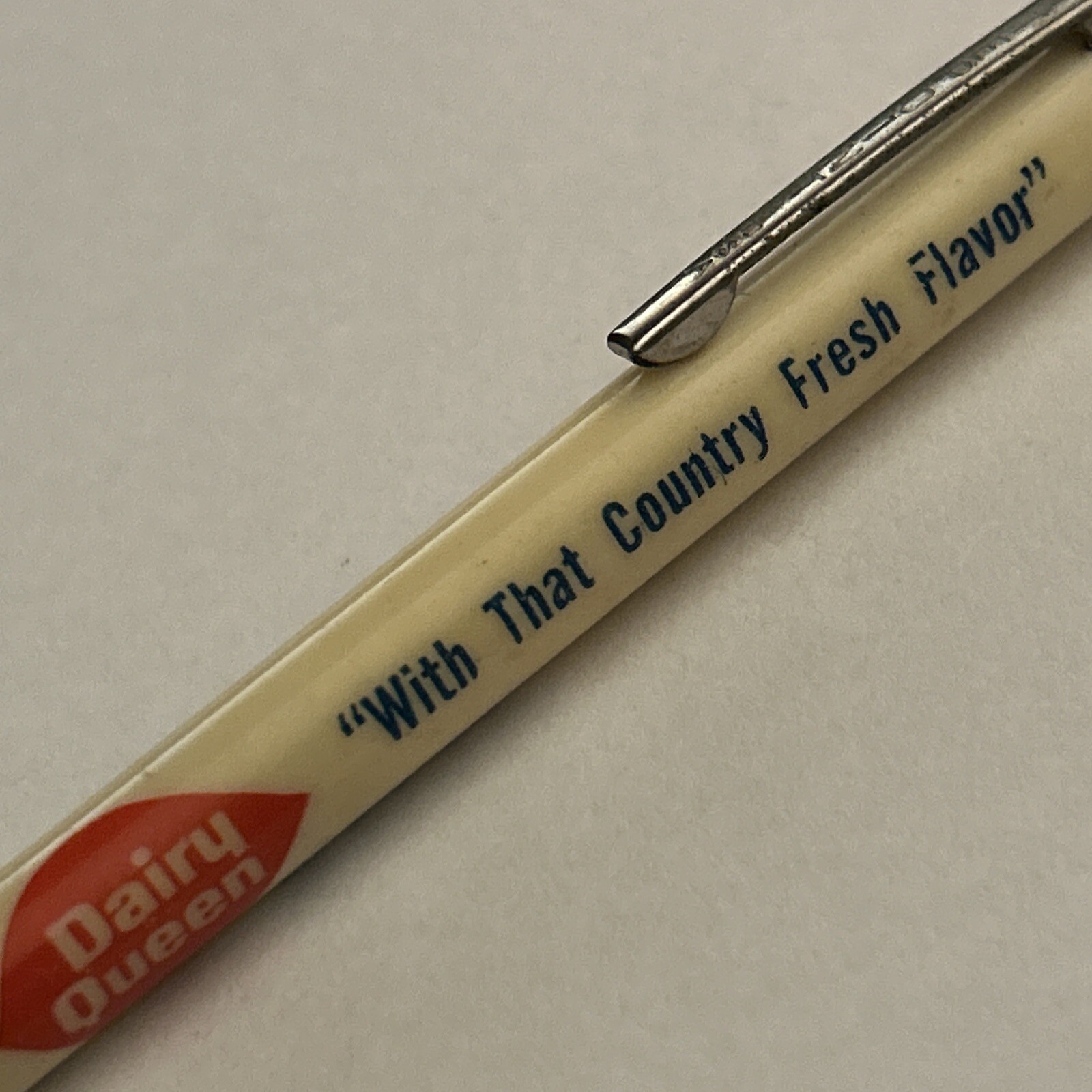 VTG Mechanical Pencil Dairy Queen “With That Country Fresh Flavor” Cone Topper