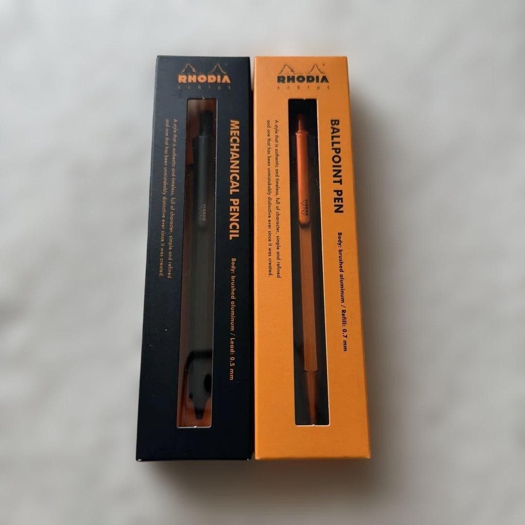 [New and unopened] Rhodia Script Mechanical Pencil/Ballpoint Pen Set