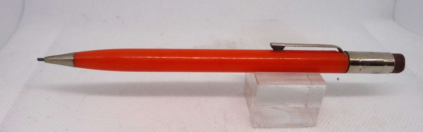 Scripto Vintage Orange Round Barrel 0.9 mm Pencil–working