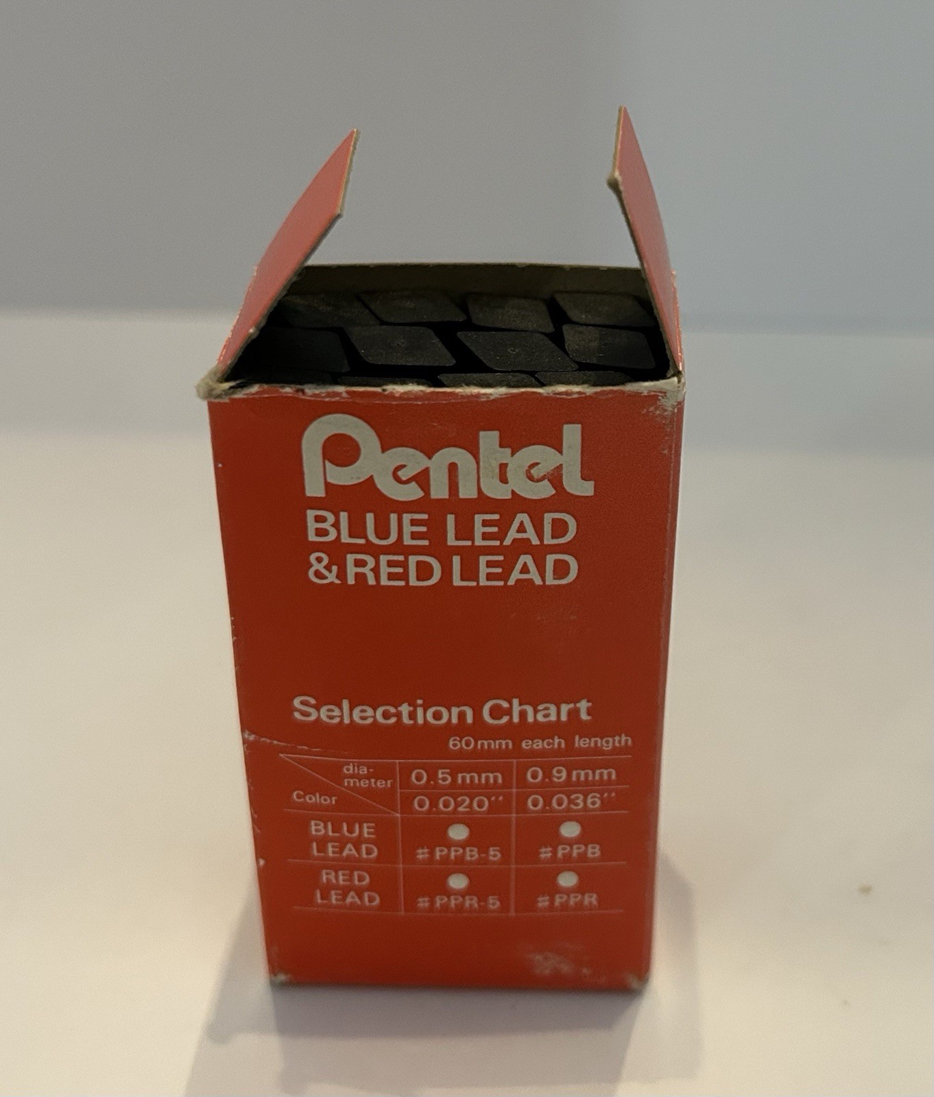 Set Of 13 Tubes ~ Pentel 0.5 mm Ultra Fine RED # PPR-5 Lead ~ Japan Vintage