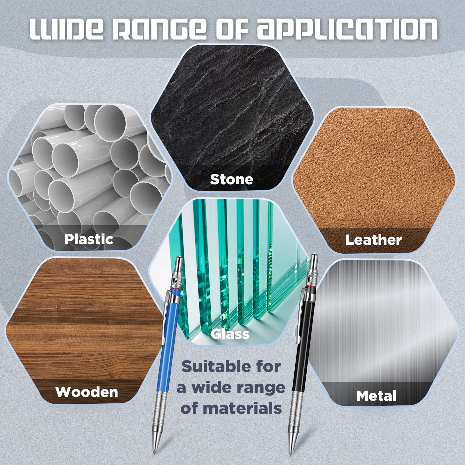 12 Pieces Welder Pencil with 108 Pieces Round Silver and Colorful Refills Mec…