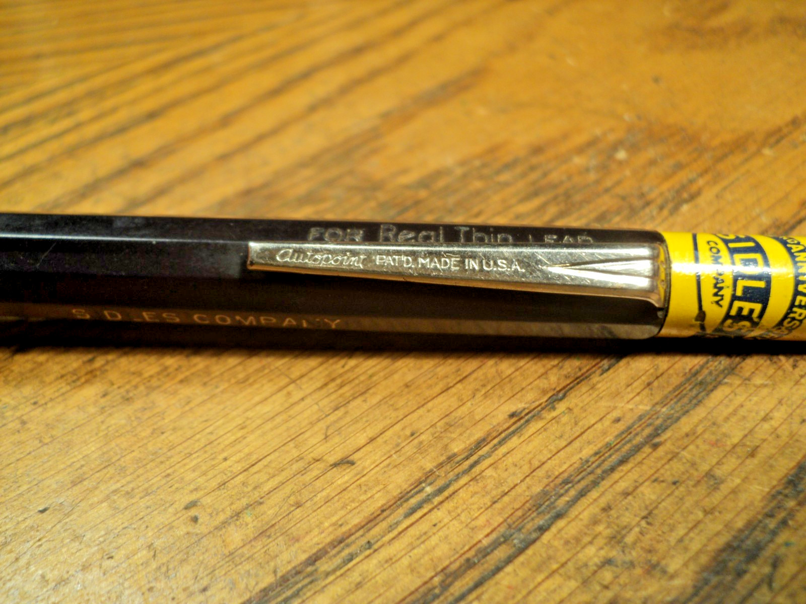 Vintage Autopoint Mechanical Pencil Advertising Sidles Company 5-5/8″ USA A