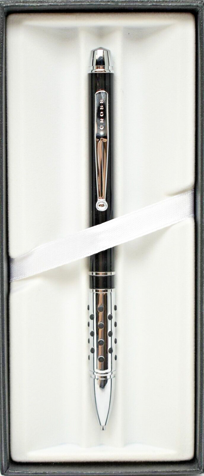 CROSS Detroit Black Lacquer & Polished Chrome 0.7mm Pencil with Gift Box