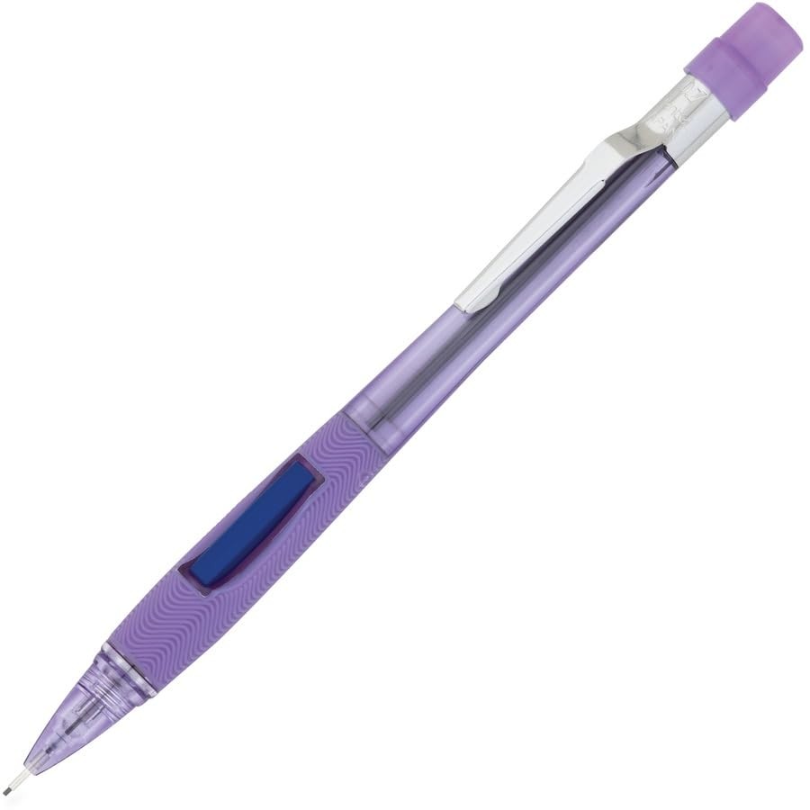 Pentel Quicker Clicker Side Advance Mechanical Pencil Transparent Violet 1 Count