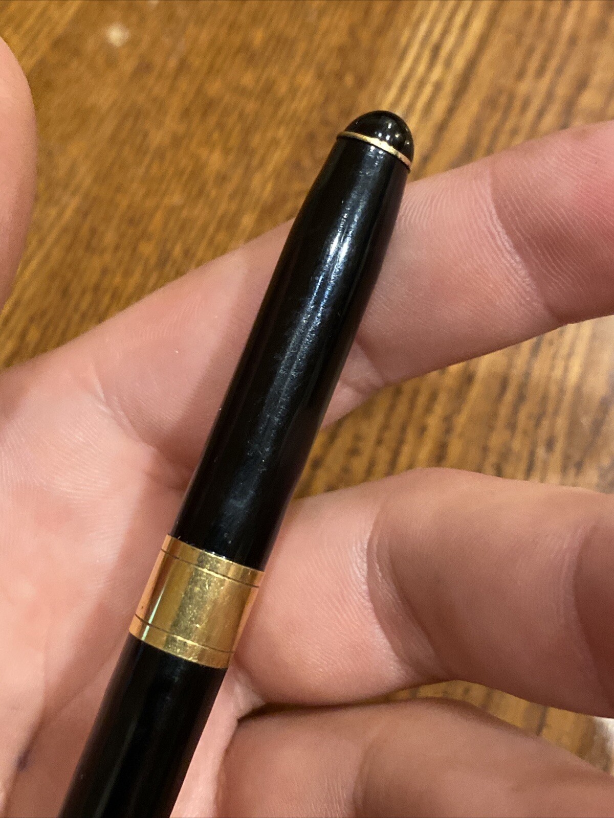 RARE Vintage VENUS Model 047 G Mechanical Twist Pencil Black w Gold Tone Accents