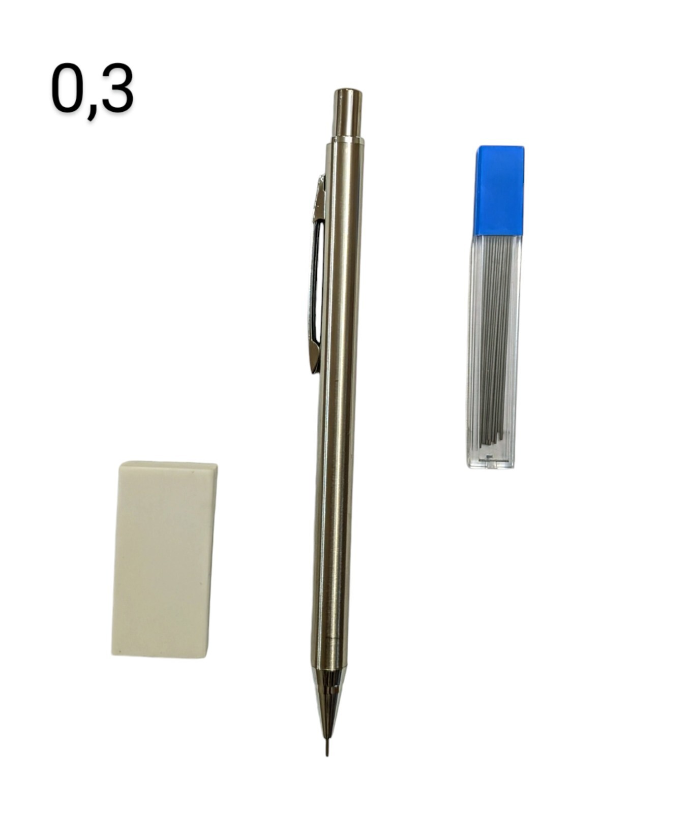 4 Set Mechanical Pencils 0.3, 0.5, 0.7, 0.9mm
