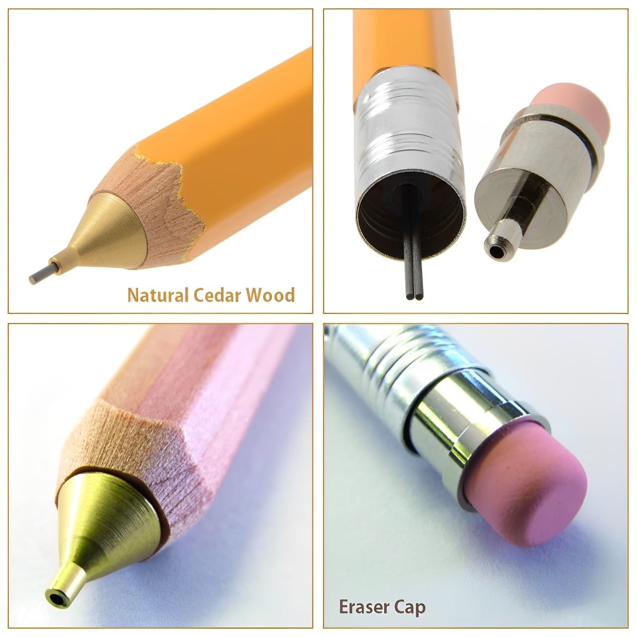OHTO WN01SP5GN 0.5mm Wooden Mechanical Pencil Green Incense Cedar Barrel