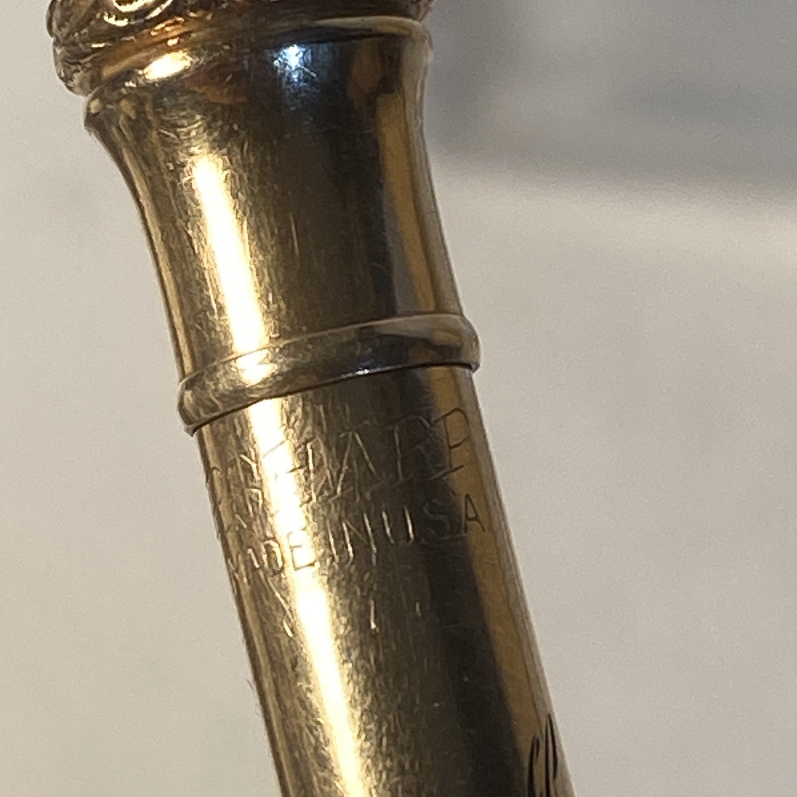 Antique Wahl Everlast Gold Filled Mechanical Pencil 4” Smooth Body Initial H VTG