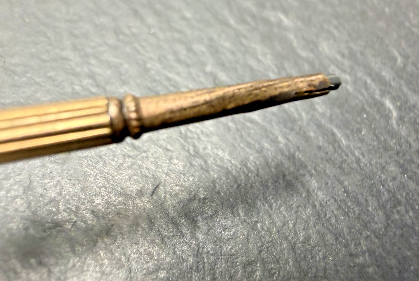 ANTIQUE GOLD FILLED COMBINATION DIP PEN W/NIB AND MECHANICAL PENCIL N995