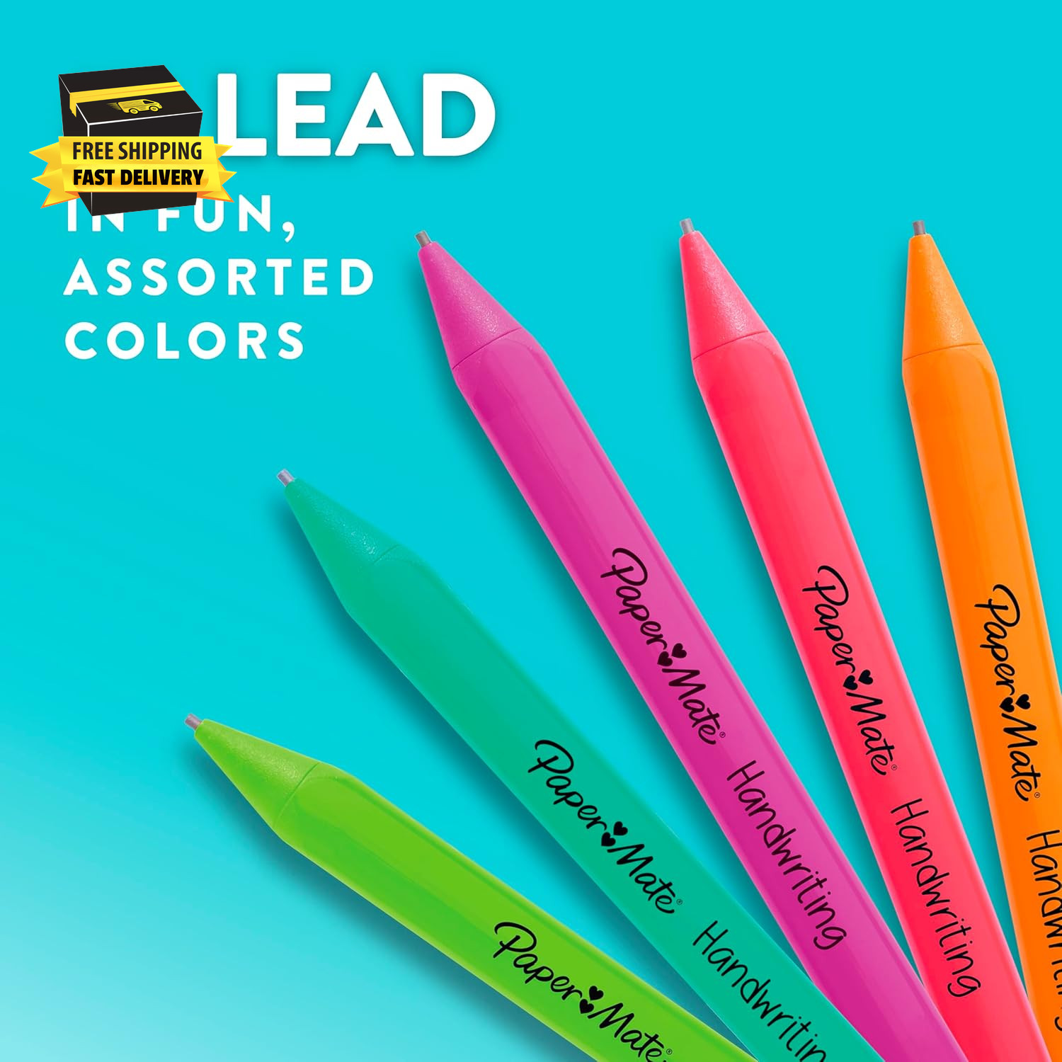 Handwriting Triangular Mechanical Pencil Set with Lead & Eraser Refills, 1.3Mm,