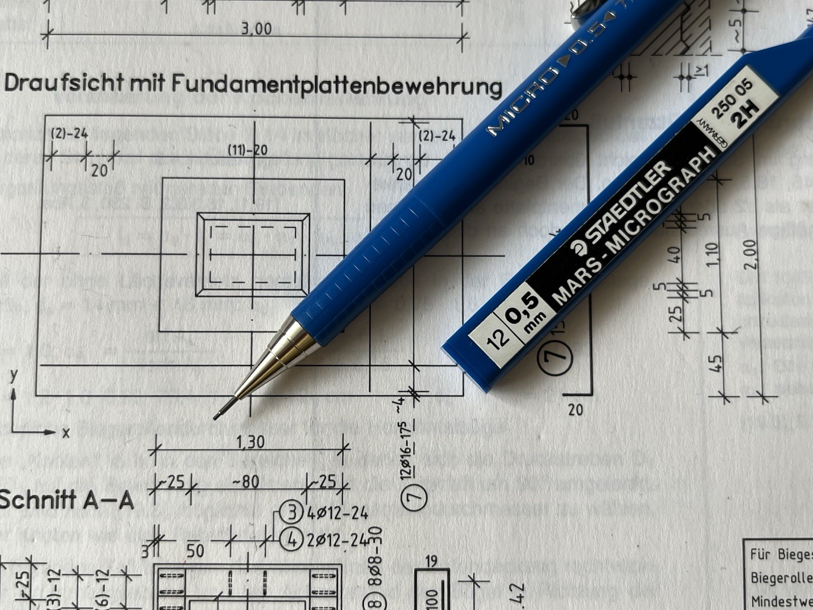 Vintage Mechanical Pencil STAEDTLER MICRO | 0.5 | 775 05 | Blue | Germany | NOS
