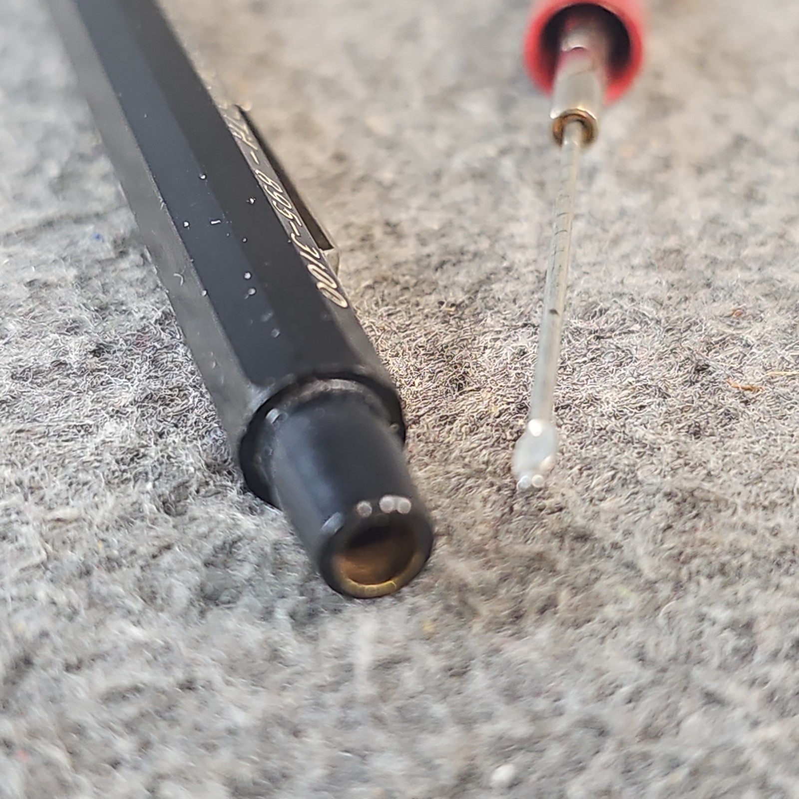Vintage Autopoint Twinpoint Mechanical Pencil Alco Machinery Epworth Red Black