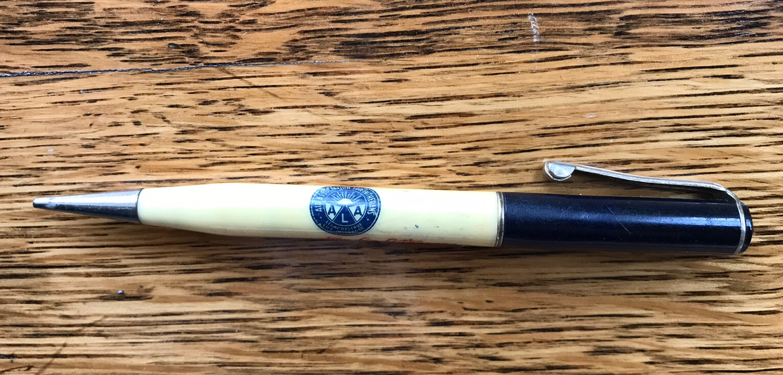 Vtg 1950s Mechanical Pencil Aid Association For Lutherans Insurance AAL