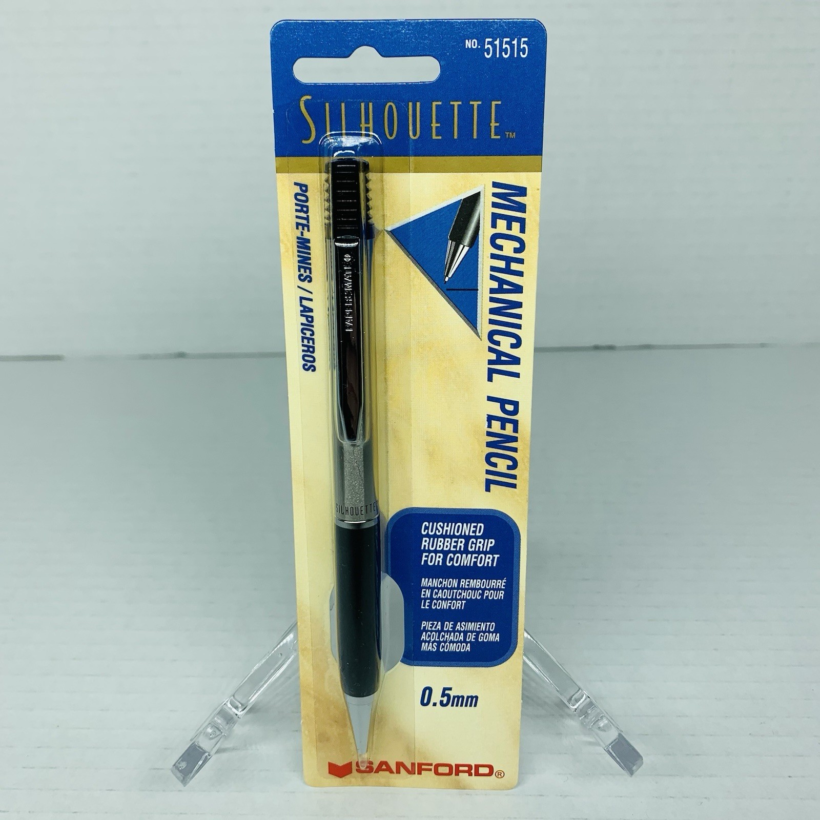 Sanford Silhouette Pencil 0.5mm Pencil Cushion Grip #51515 NEW 1996 Vintage NOS